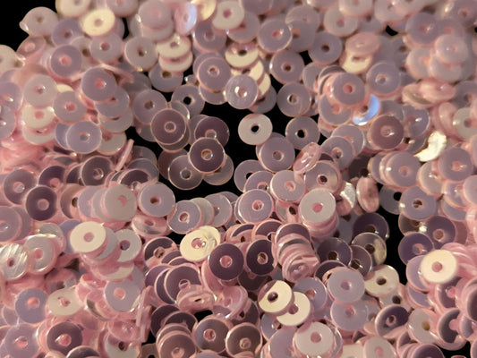 Paillettes broderies rose miroir 4mm