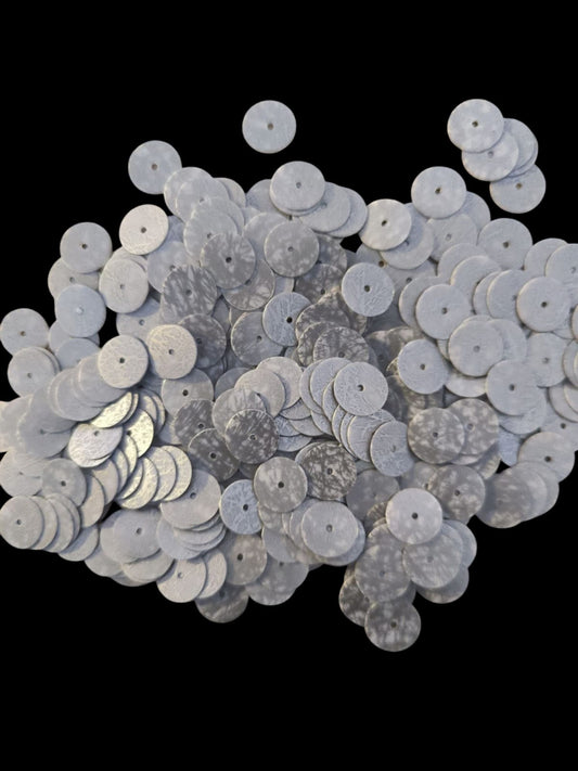 Paillettes grise rayees blanc fbs511