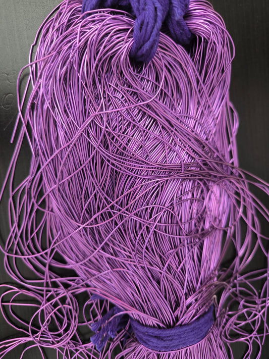 Cannetille violette lisse brillante