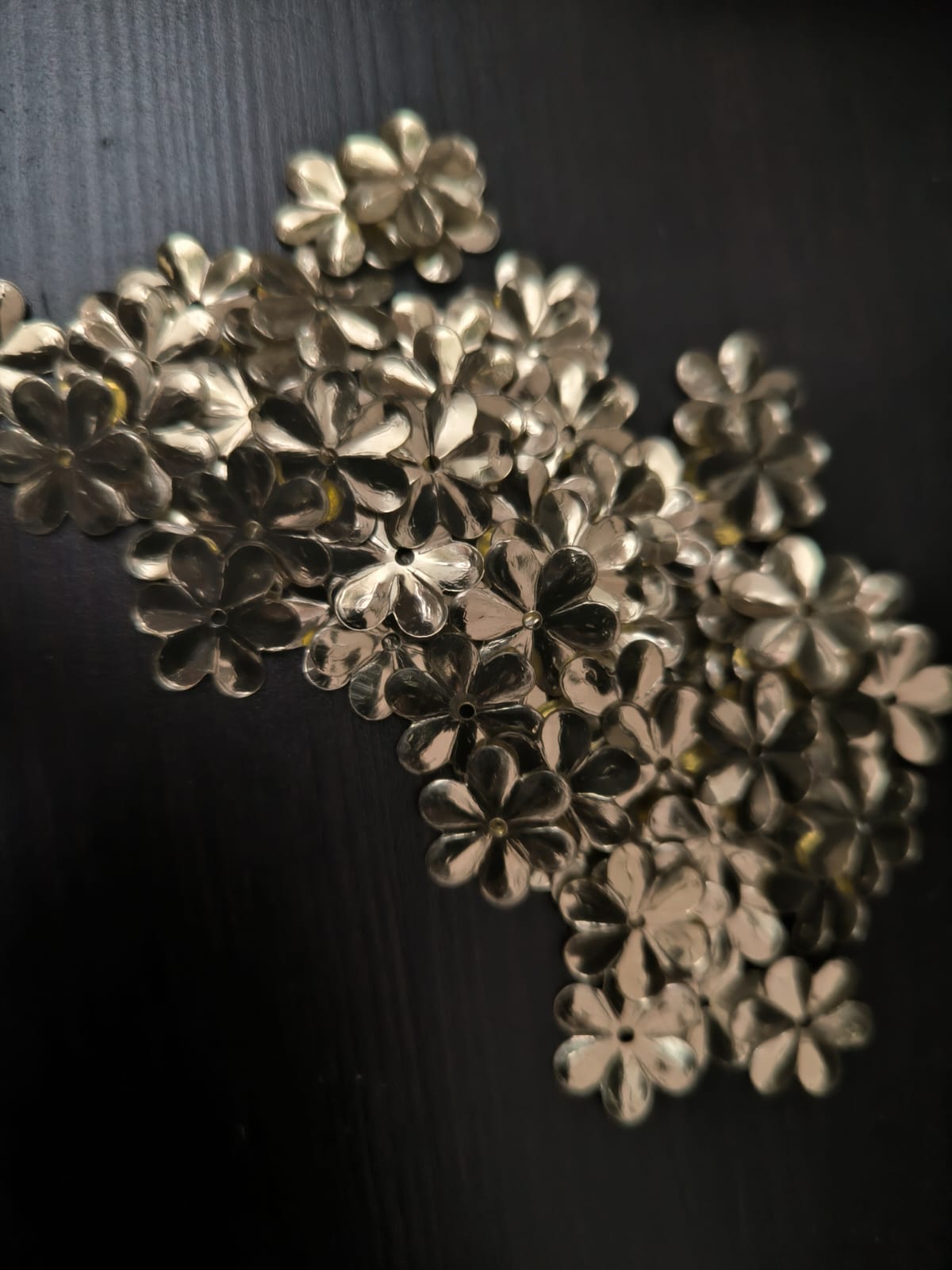 Fleurs Dorees pour Broderie 15 mm