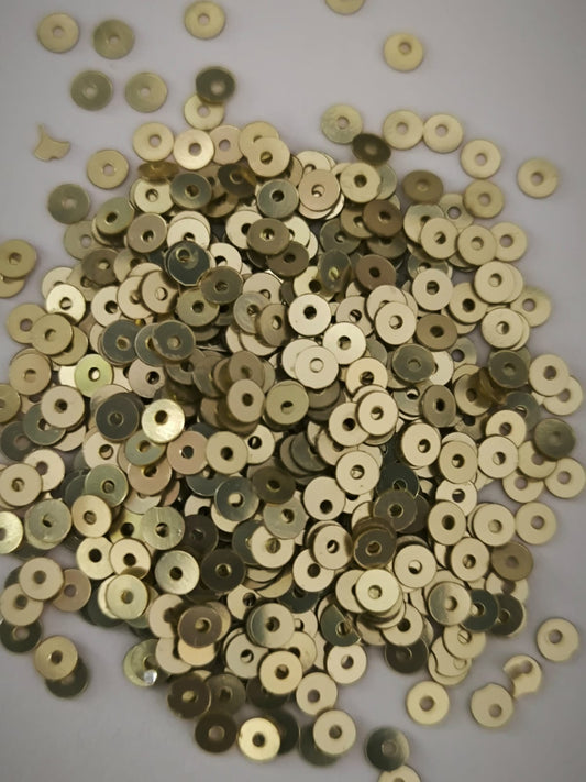 paillette Dore clair pale MP14L 4mm b