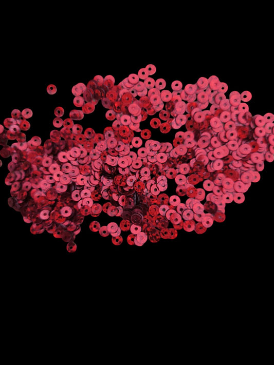 paillettes rouge rubis irise 1