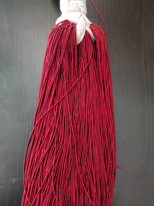 Cannetille lisse mat marron bordeaux 3