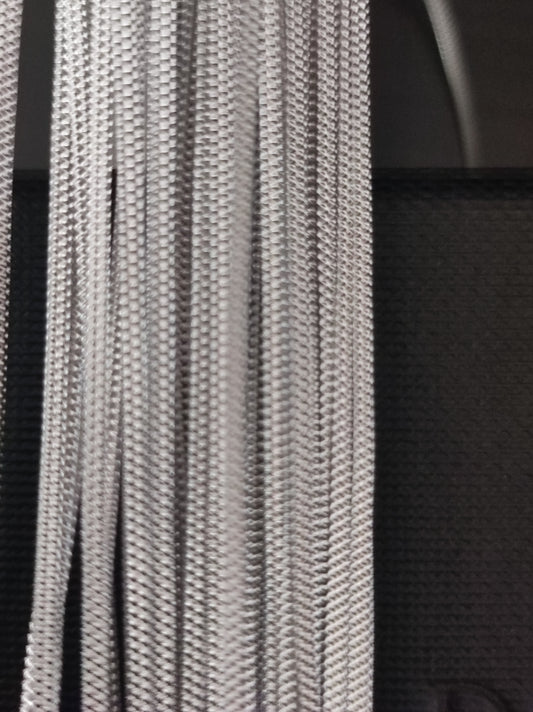 Fil de lame argente metallique gravure croisee