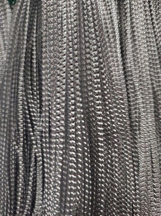 Fil de lame argente metallique gros grains