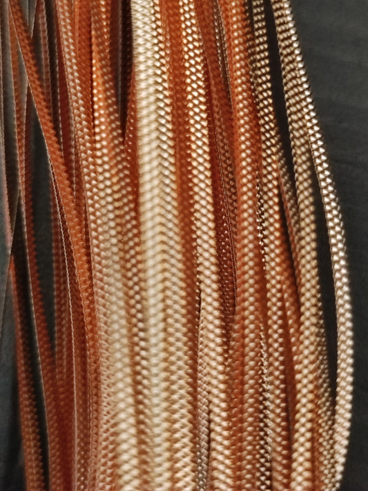 Fil de lame metallique doree gravure croisee