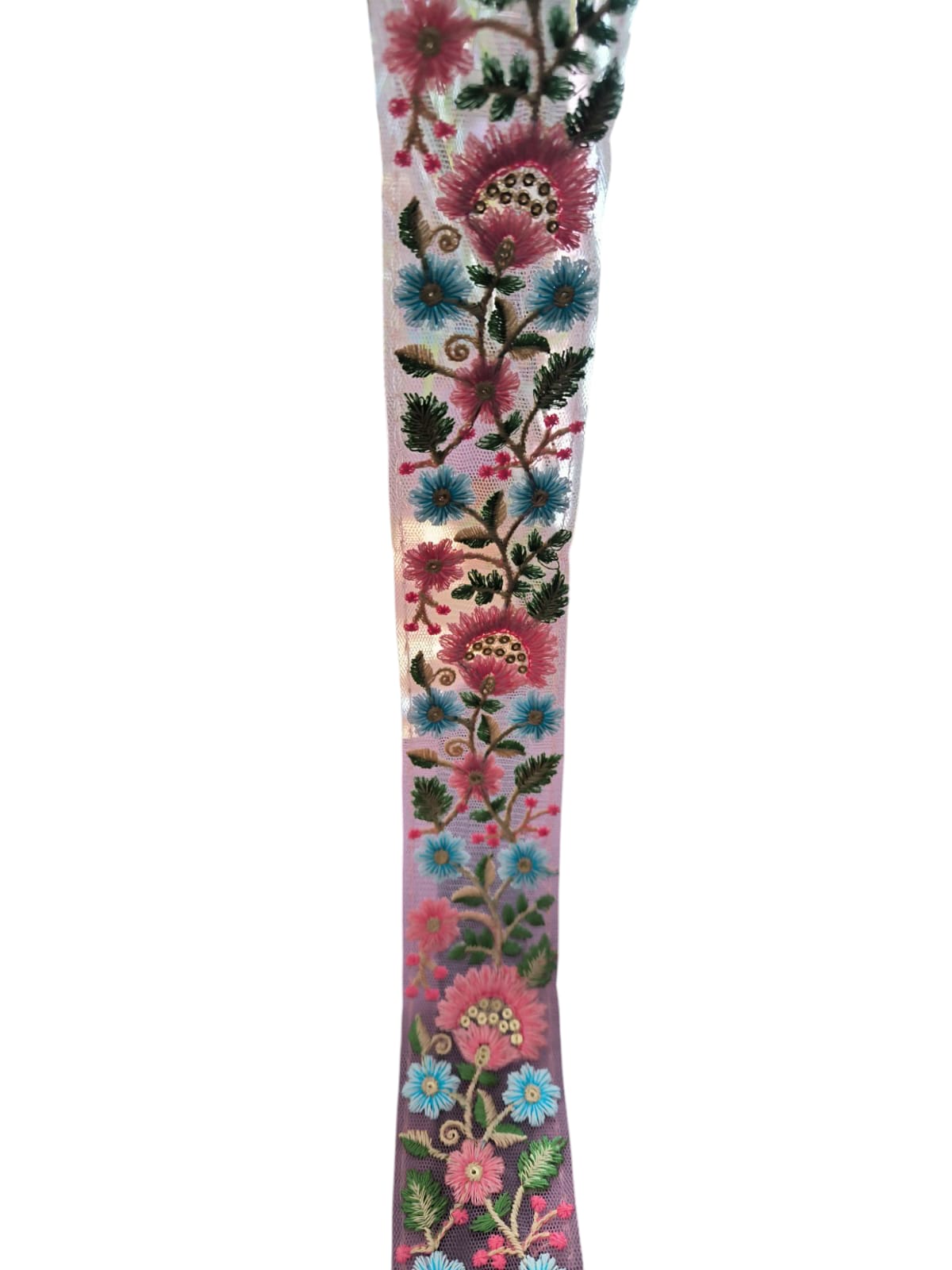 Galons brodés - Sur Tulle