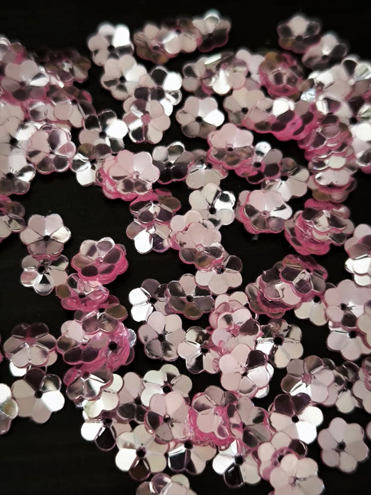 Fleurs Incurvées Rose Miroir pour Broderie 5 mm