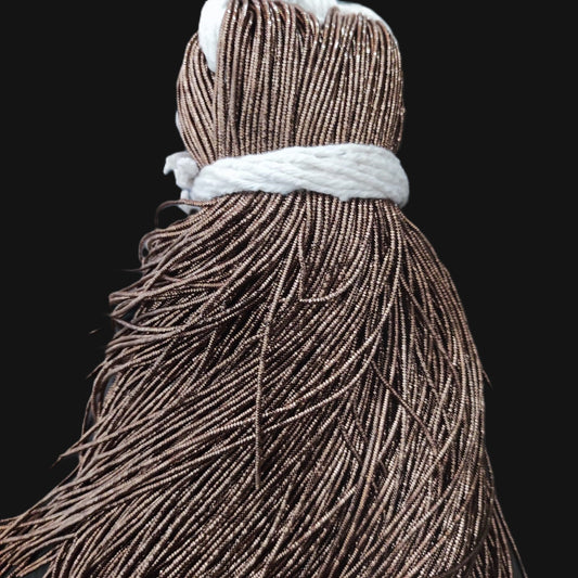 Cannetille frisee brun brillant N8 zoom