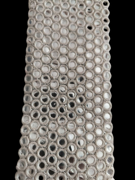 Galon pierres miroir blanc ZOOM