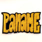 Patch PANAME brode en cannetille doree