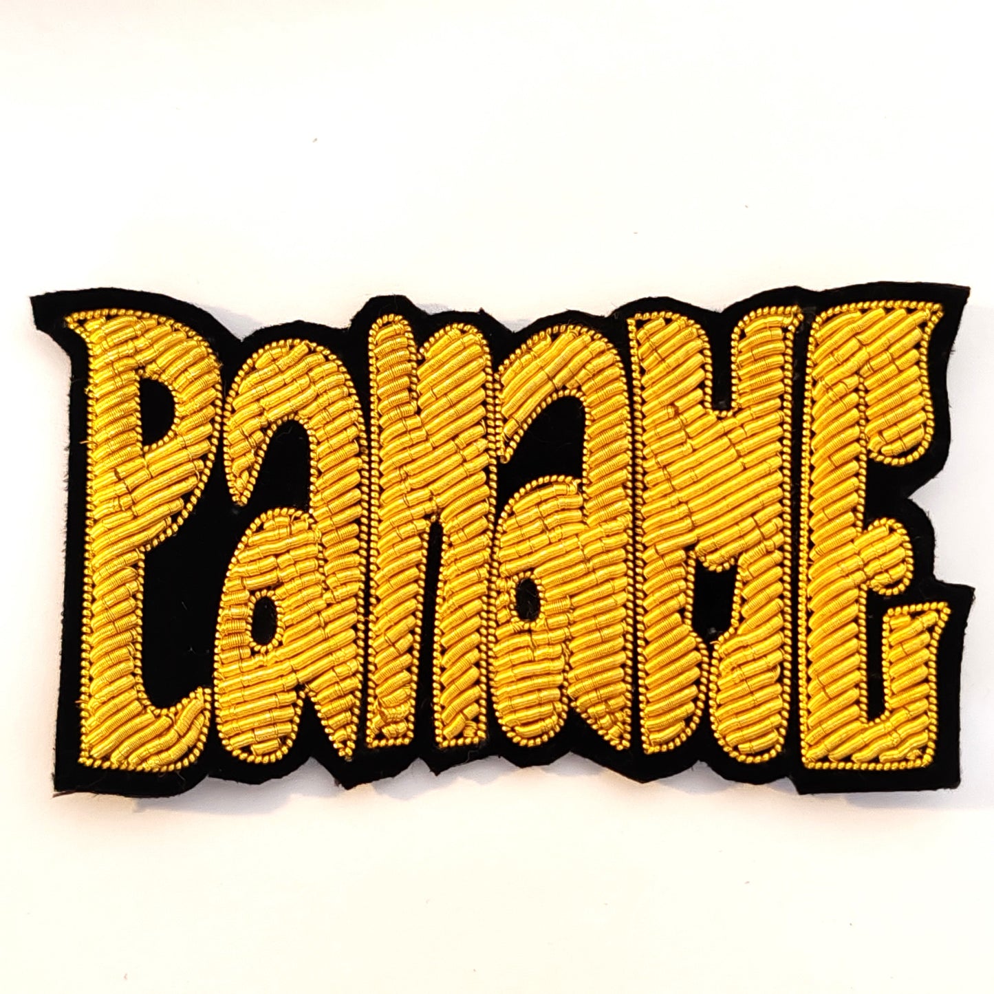 Patch PANAME brode en cannetille doree