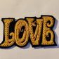 Patch brode main LOVE arts nouveaux en cannetille