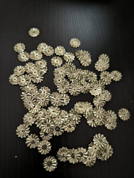 Paillettes Soleil Dorées 10 mm - Décoration Scintillante