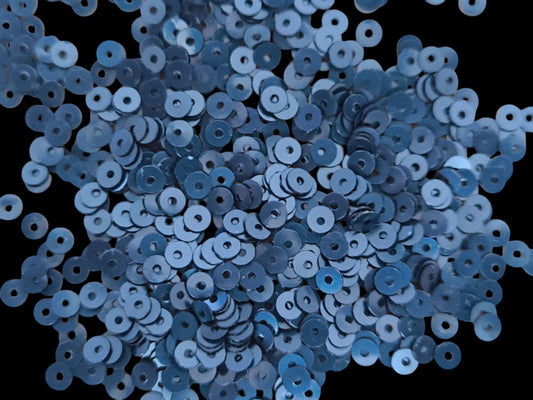 Pailllettes bleu gris detail