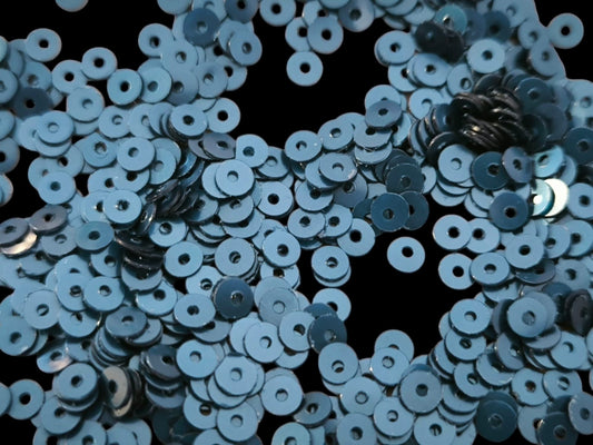 Pailllettes bleu gris zoom