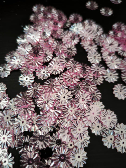 Paillettes Soleil Rose Miroir 10 mm - Décoration Scintillante