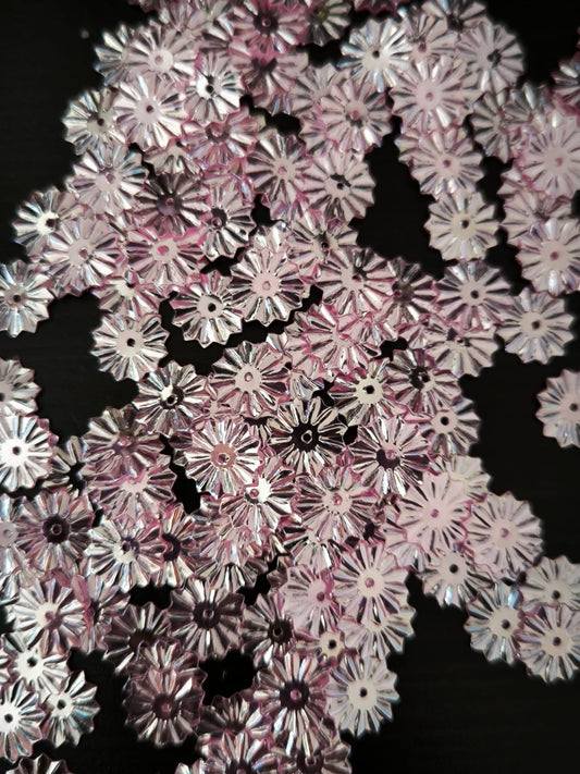 Paillettes Soleil Rose Miroir 10 mm - Décoration Scintillante