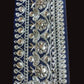 Galon bleu brodé motifs dorés extra