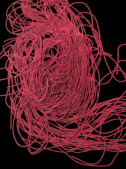 cannetille rouge bordeaux mat