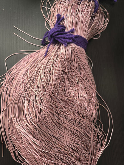 Cannetille rose brillante lisse fine