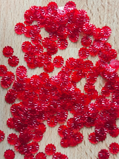Paillettes Soleil Rouges 7 mm