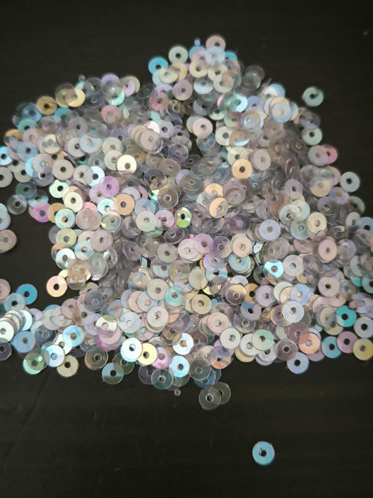 paillette Transparent nacre bleu rose 35L 4mm a