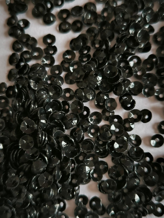 paillette noire cuvette 0384K 4mm b