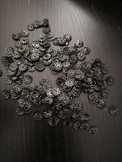 Paillettes Soleil Noires 7 mm