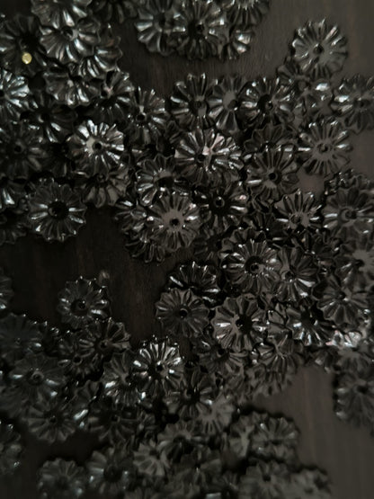 Paillettes Soleil Noires 7 mm