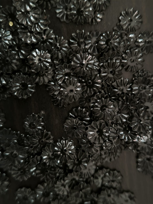 Paillettes Soleil Noires 7 mm