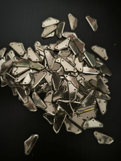 Paillettes polygones dores 20x7 mm
