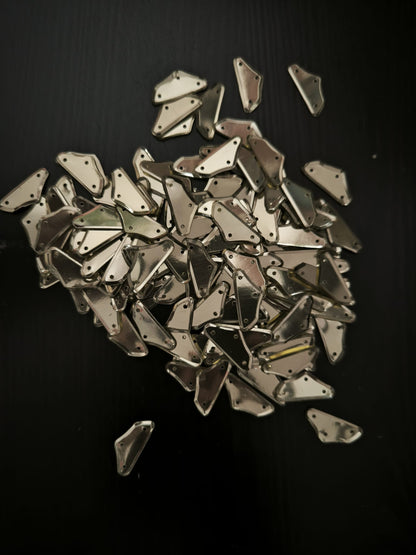 Paillettes polygones dores 20x7 mm