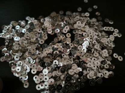 Paillettes metalliques dorees antik argent veritable