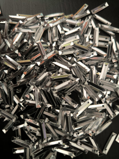 sequins rectangle argenté