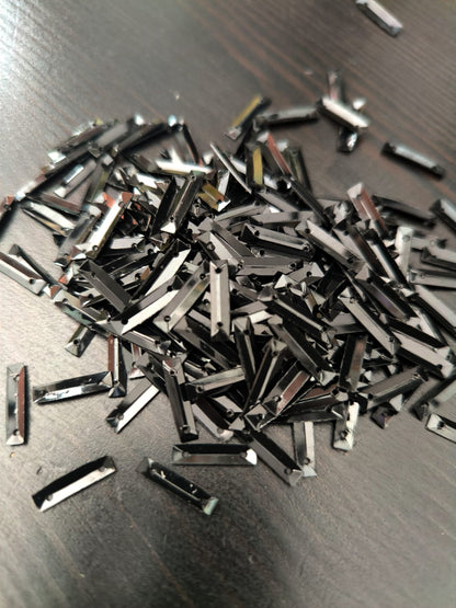 sequins rectangle noir