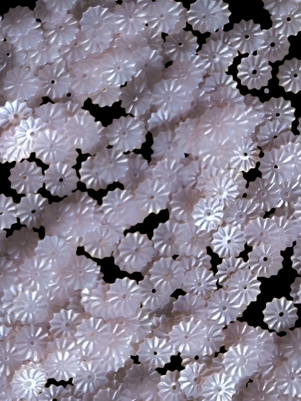 Paillettes Soleil Rose Pâle Ancien 7 mm