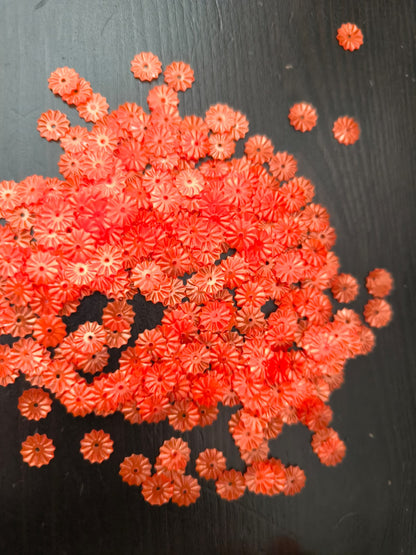 Paillettes Soleil Orange Foncé 7 mm