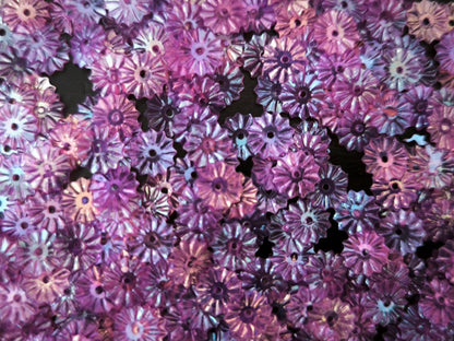 Paillettes Soleil Violet Irisé Rose 7 mm