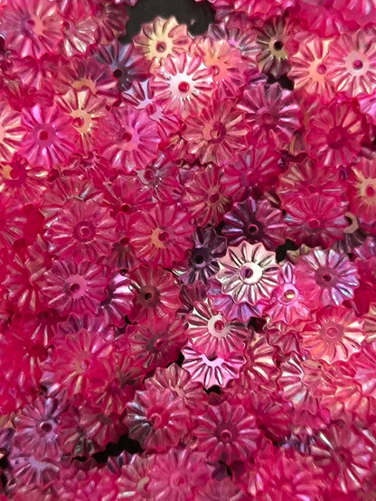 Paillettes Soleil Rose Framboise 7 mm